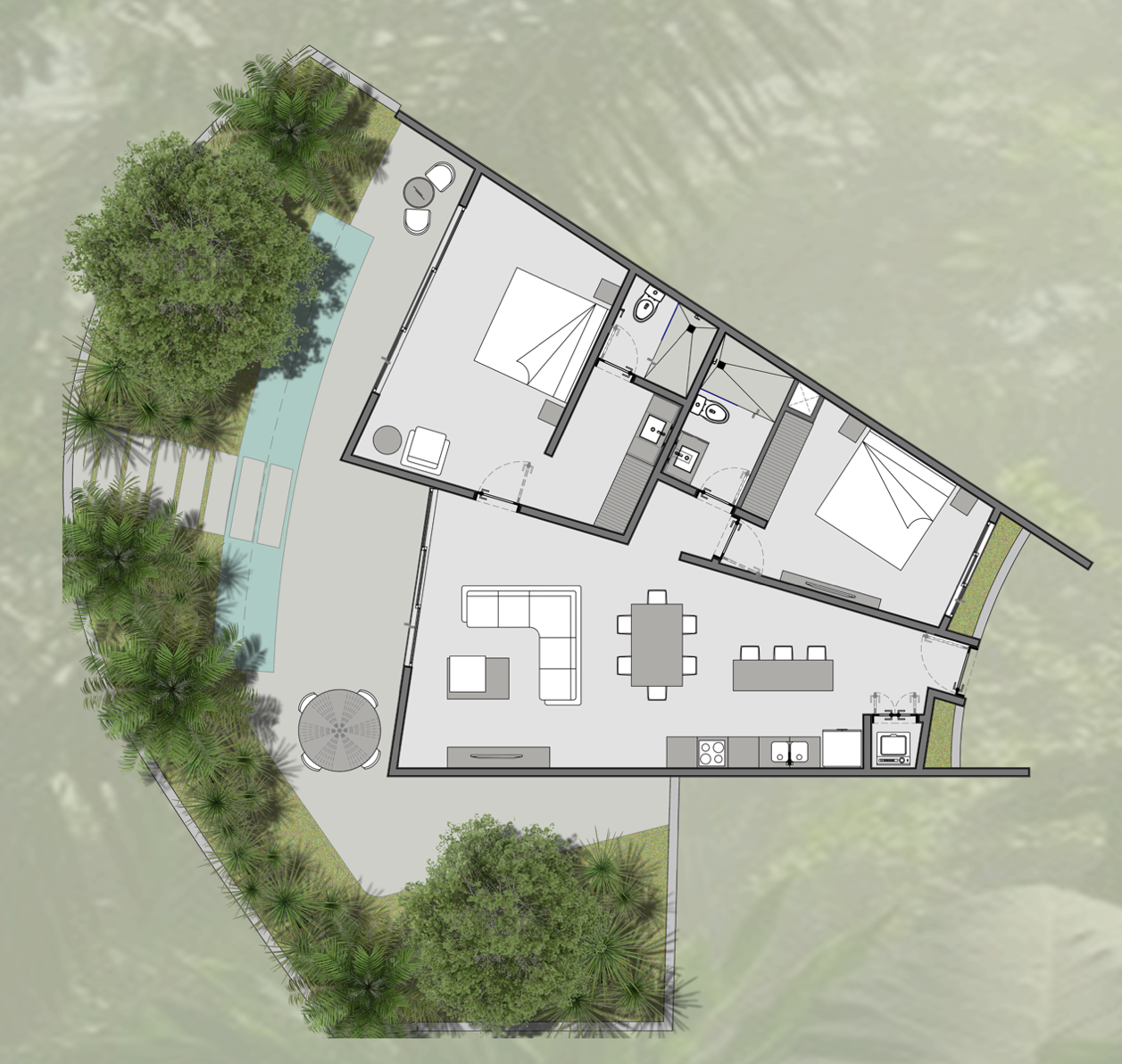 CondoHotel for Sale in Tulum. DE1035 Real Estate Company Playa Del